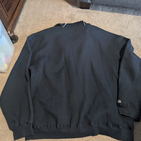 Stitches Navy Zip Up Detroit Hoodie Sweatshirt (XL) - Picture 3 of 7